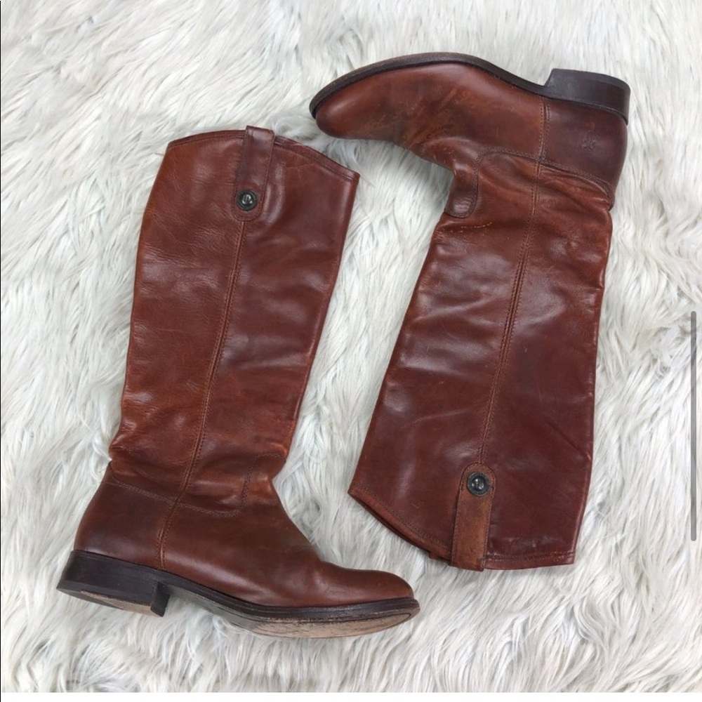Frye Melissa Button Lug Tall Riding Boots